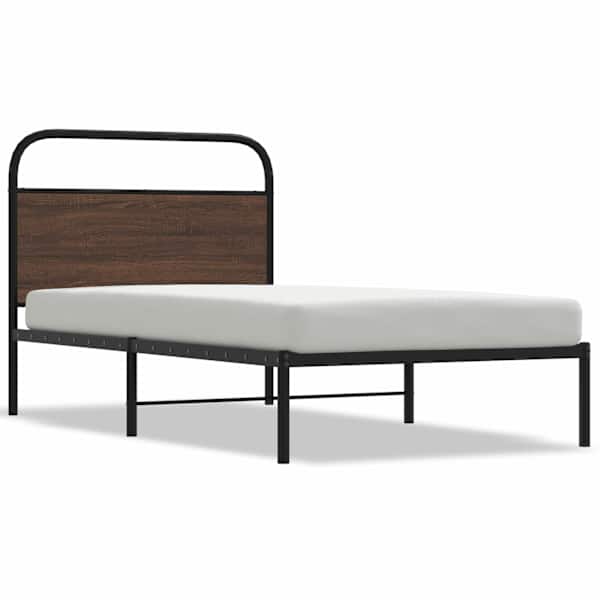 vidaXL voodiraam ilma madratsita, pruun tamm, 90x190 cm