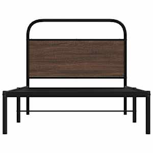 Rám postele bez matrace 90x190 cm hnědý dub kompozitní dřevo - obrázek 5