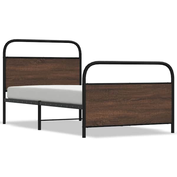 vidaXL voodiraam ilma madratsita, pruun tamm, 90x190 cm