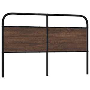 Nadomestno vzglavje rjavi hrast 160 cm jeklo in inženirski les