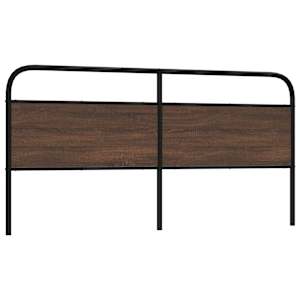 Nadomestno vzglavje rjavi hrast 180 cm jeklo in inženirski les