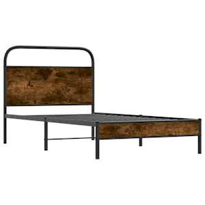Rám postele bez matrace 90x190 cm kouřový dub kompozitní dřevo - obrázek 4