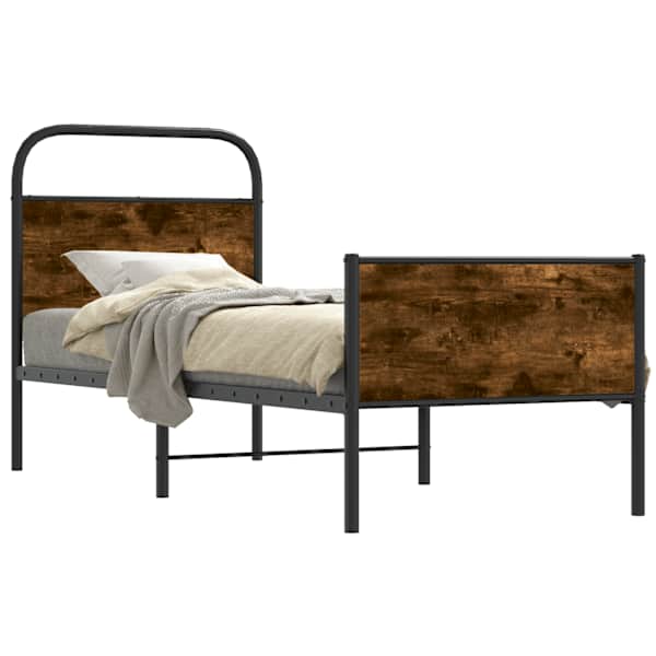 vidaXL voodiraam ilma madratsita, Sonoma tamm, 75x190 cm