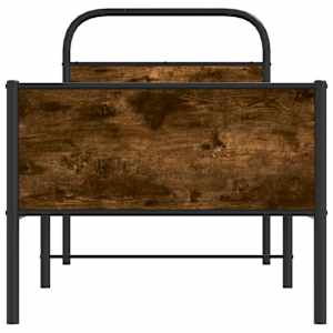 Rám postele bez matrace 75x190 cm dub sonoma kompozitní dřevo - obrázek 5