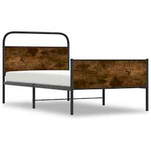 Rám postele bez matrace 107x203 cm dub sonoma kompozitní dřevo - obrázek 3