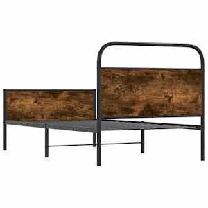 Rám postele bez matrace 107x203 cm dub sonoma kompozitní dřevo - obrázek 7