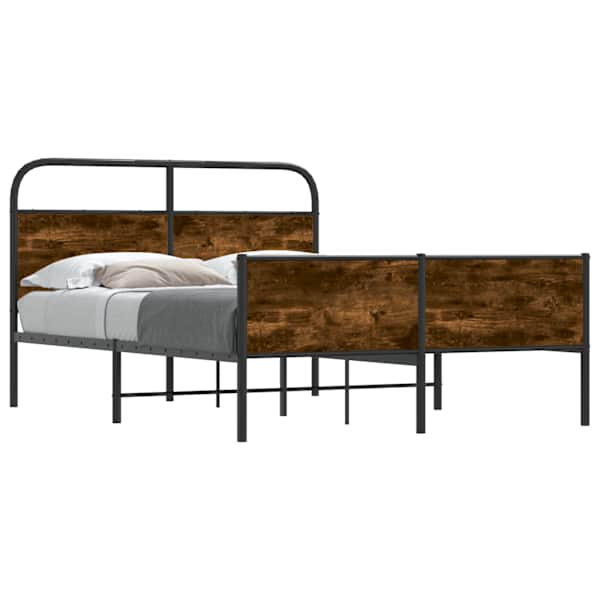 vidaXL voodiraam ilma madratsita, Sonoma tamm, 120x200 cm
