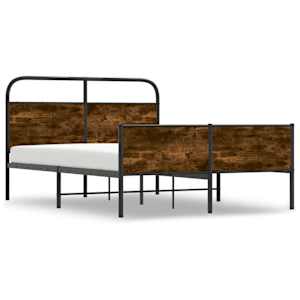 Rám postele bez matrace 135x190 cm dub sonoma kompozitní dřevo - obrázek 3
