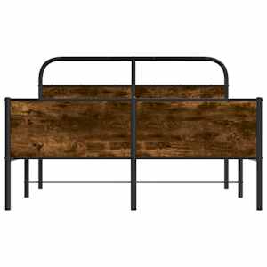 Rám postele bez matrace 135x190 cm dub sonoma kompozitní dřevo - obrázek 5