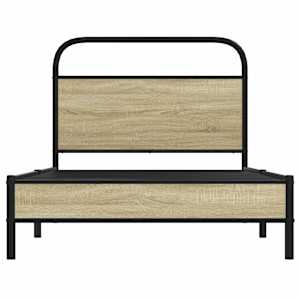 Rám postele bez matrace 90x190 cm dub sonoma kompozitní dřevo - obrázek 5