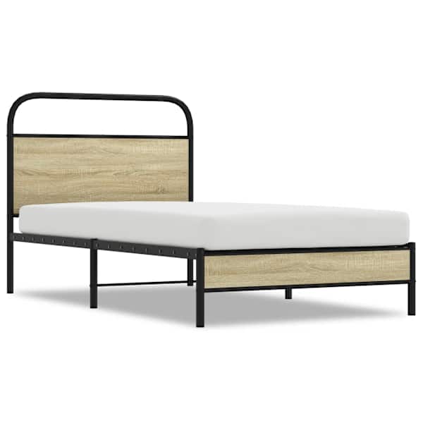 vidaXL voodiraam ilma madratsita, Sonoma tamm, 100x190 cm