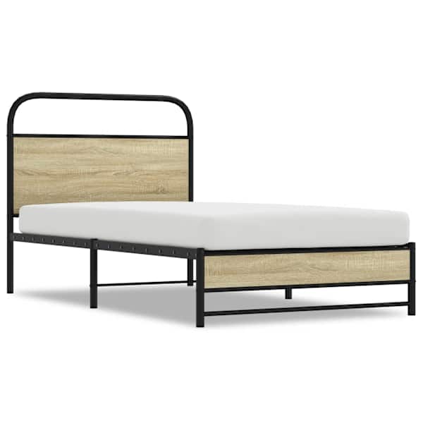 vidaXL voodiraam ilma madratsita, Sonoma tamm, 90x190 cm