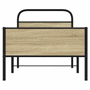 Rám postele bez matrace 75x190 cm dub sonoma kompozitní dřevo - obrázek 5