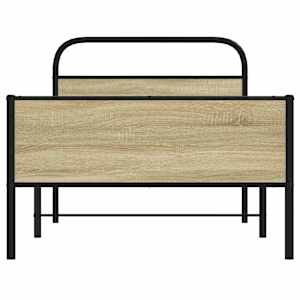 Rám postele bez matrace 90x190 cm dub sonoma kompozitní dřevo - obrázek 5