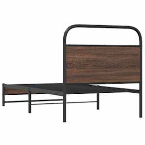 Rám postele bez matrace 90x190 cm hnědý dub kompozitní dřevo - obrázek 7