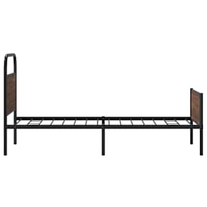 Rám postele bez matrace 90x190 cm hnědý dub kompozitní dřevo - obrázek 6