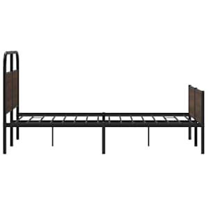 Rám postele bez matrace 120x190 cm hnědý dub kompozitní dřevo - obrázek 6