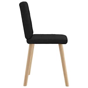 Jídelní židle 4 ks černé textil - obrázek 5