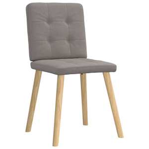 Jídelní židle 4 ks taupe textil - obrázek 3