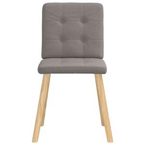 Jídelní židle 4 ks taupe textil - obrázek 4