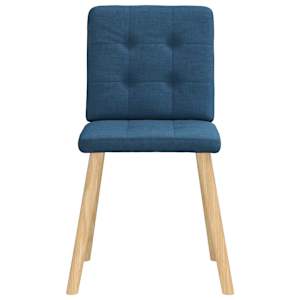 Jídelní židle 4 ks modré textil - obrázek 4