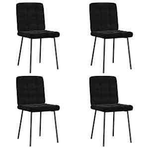 vidaXL s&ouml;&ouml;gitoolid 4 tk, must, samet