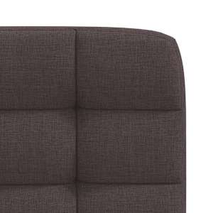 Jídelní židle 4 ks tmavě hnědé textil - obrázek 7