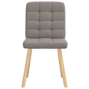 Jídelní židle 4 ks taupe textil - obrázek 4
