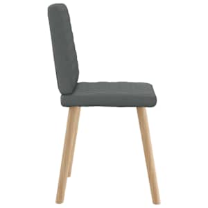 Jídelní židle 4 ks tmavě šedé textil - obrázek 5