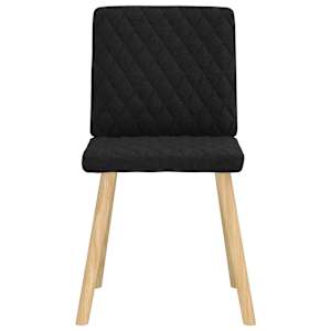 Jídelní židle 4 ks černé textil - obrázek 4