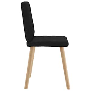 Jídelní židle 4 ks černé textil - obrázek 5