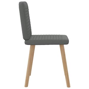 Jídelní židle 4 ks tmavě šedé textil - obrázek 5