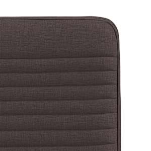 Jídelní židle 4 ks tmavě hnědé textil - obrázek 7