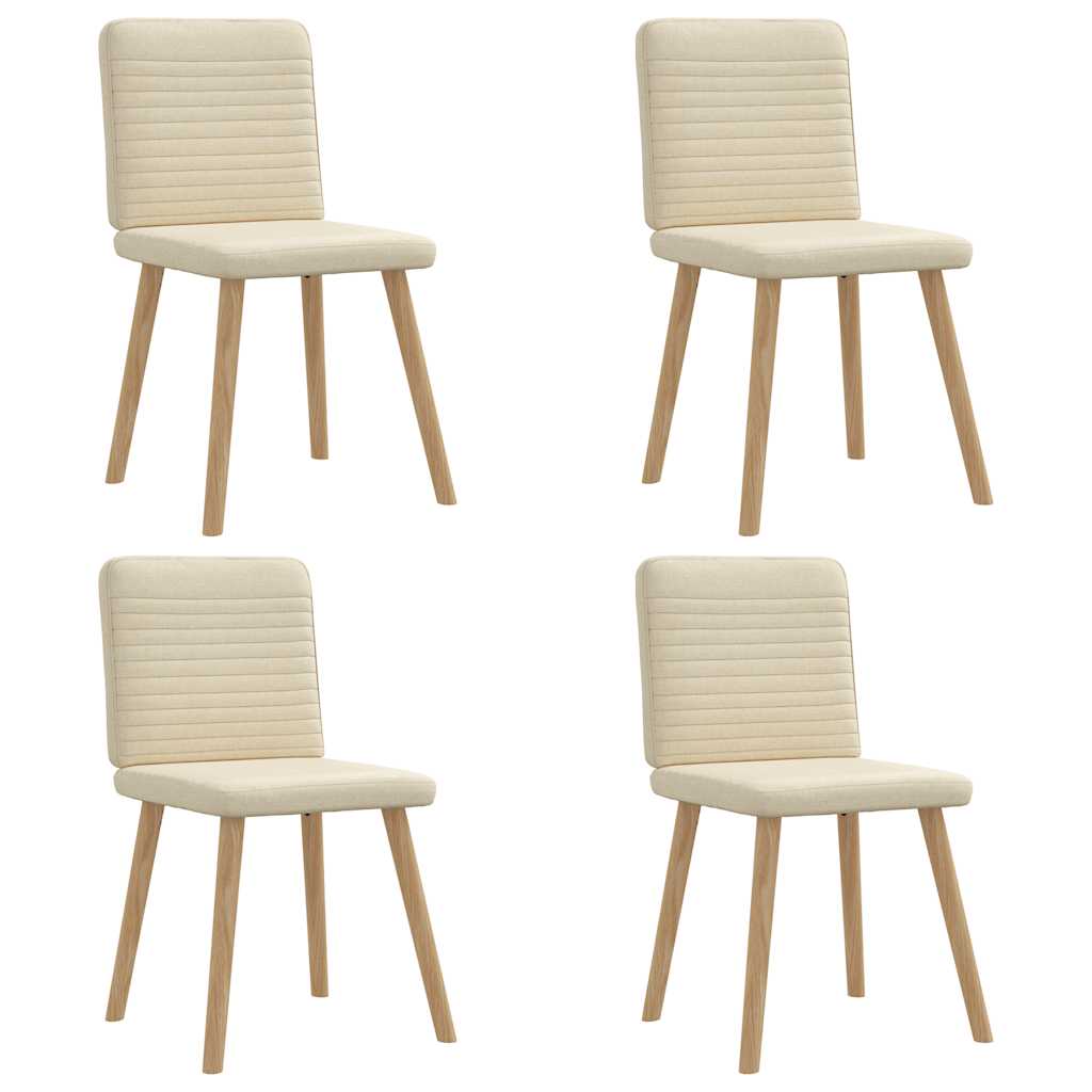 vidaXL Scaune de bucătărie, 4 buc., material textil