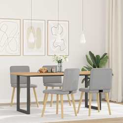 vidaXL Jedilni stoli 4 kosi Cloud Grey Fabric