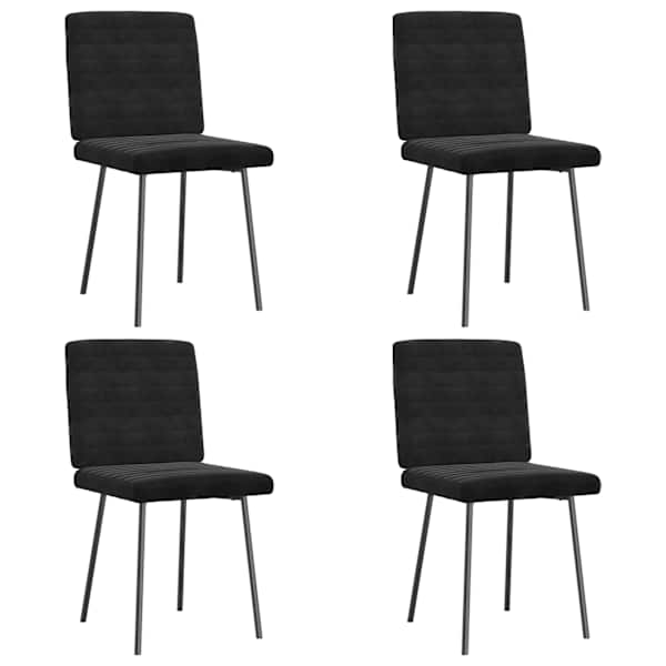 vidaXL s&ouml;&ouml;gitoolid 4 tk, must, samet