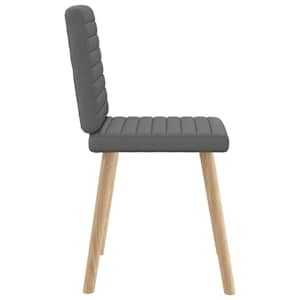 Jídelní židle 4 ks tmavě šedé textil - obrázek 5