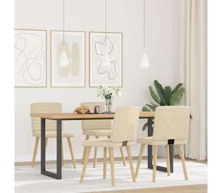 vidaXL Scaune de bucătărie, 4 buc., material textil