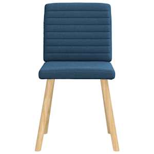 Jídelní židle 4 ks modré textil - obrázek 4
