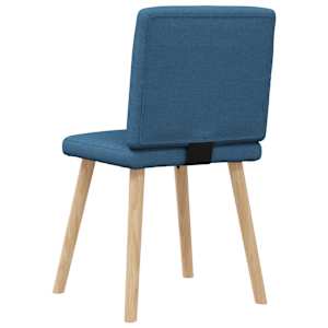 Jídelní židle 4 ks modré textil - obrázek 6