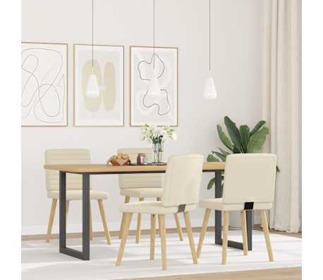 vidaXL Scaune de bucătărie, 4 buc., p&acirc;nză