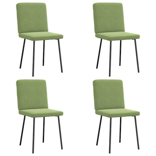 vidaXL s&ouml;&ouml;gitoolid 4 tk, heleroheline, samet