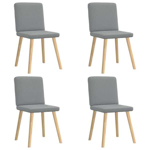 vidaXL s&ouml;&ouml;gitoolid 4 tk, helehall, kangas