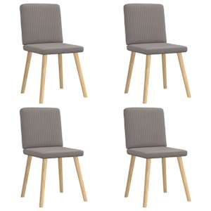 Jídelní židle 4 ks taupe textil - obrázek 2