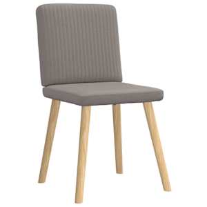 Jídelní židle 4 ks taupe textil - obrázek 3