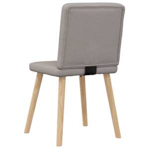 Jídelní židle 4 ks taupe textil - obrázek 6
