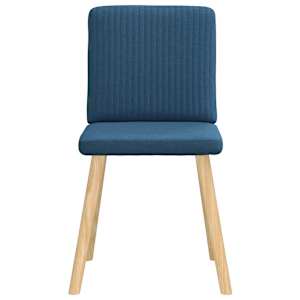 Jídelní židle 4 ks modré textil - obrázek 4