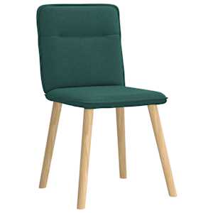 vidaXL Scaune de sufragerie 4 buc Tesatura verde inchis