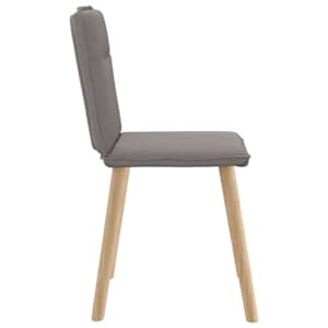 Jídelní židle 4 ks taupe textil - obrázek 5