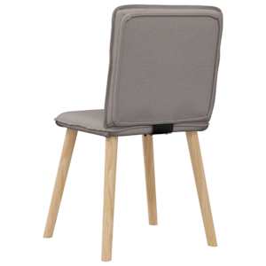 Jídelní židle 4 ks taupe textil - obrázek 6